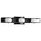 Nuvo Jenkins, 24 Inch 3 Light LED Vanity, Matte Black with Frosted Glass 62/2243 - alternate 2